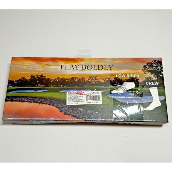 Arnold Palmer Men’s Socks 3 Pack Low-Rider & Crew Size 9-12 New in Box - Picture 2 of 3
